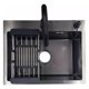 thumbnail image 4 of Lavaplatos De Cocina Empotrable 55x45cm Acero inoxidable 304, 3 mm Con Accesorios +llave+rejilla+dispensador, 4 of 7