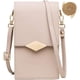 thumbnail image 1 of Cartera diagonal para mujer con soporte para teléfono móvil, bolso con pantalla táctil ligera, cartera de cuero PU, 1 of 6