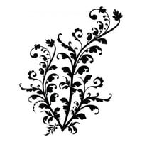 Rienda Libre Graphics - Decomural Floral Embellishment Flower Leaf Ws-15857