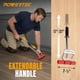 thumbnail image 2 of Rodillo extensible para suelos POWERTEC 43‑69 cm 7,5 cm, 2 of 8