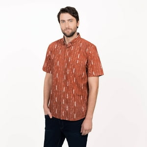 Truval - Camisa M/C Estampada Slim Fit