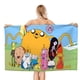thumbnail image 1 of Hora de Aventura Toalla de playa de secado rápido con diseño temático, regalo para mujeres y niñas, ideal para cumpleaños, fans, amantes de la música, uso en la playa o al aire libre, 78 × 150 cm, 1 of 6