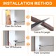 thumbnail image 5 of Tira de sellado para puertas Uxcell Weather Stripping de 33 pies, tira insonorizante para puertas, negro, 5 of 6