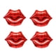 thumbnail image 1 of Globos de Mylar OHLIGEI 4 pzas con forma de labios rojos – Decoración para fiestas, 1 of 3