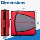 thumbnail image 2 of Carpeta con cremallera Case-it Mighty Zip Tab School D-146 roja, 2 of 4