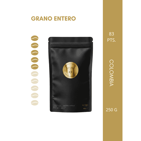 Siamo Café - Café De Especialidad Siamo - Colombia 250G, Grano Entero – Vol 1
