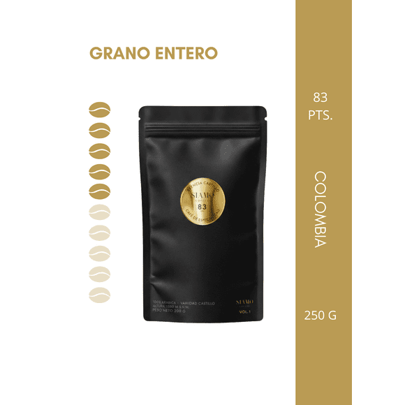 Café de especialidad Siamo - Colombia 250g, Grano Entero – Vol 1
