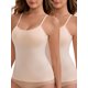 thumbnail image 1 of INSPIRE CHIC Camiseta de Tirantes Ajustables de Modal para Mujer con Almohadilla, Cuello Redondo Adelgazante, Camisola Casual Multipacks M 2 Albaricoque, 1 of 6