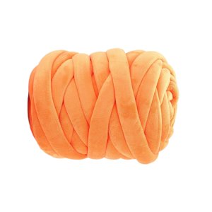 Magideal - Hilo Grueso De 250G, Hilo Súper Voluminoso, 18,6 Yardas De Grosor, Tubo De Hilo Súper Suave, Casa Para Mascotas, Sofá, Cama, Almohada, Brazo T Naranja
