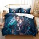 thumbnail image 3 of Set 1 Q-uilt Cove-r 2 Pillowc-ases 3D Demon Ani-me Slayer -Printed Comforta-ble Bed Set -Cover for Kids Boys Gi-rls Teens G-ifts Full203x228cm, 3 of 5