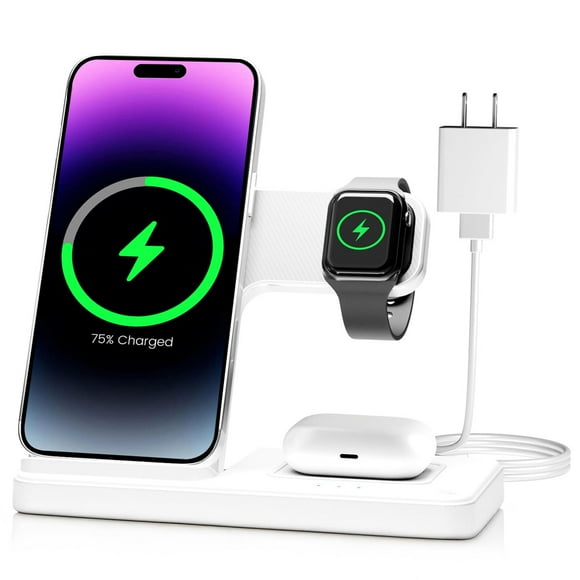 Estación De Carga Inalámbrica 3 En 1 Para Apple