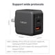 thumbnail image 2 of Cargador USB MINIX P1 30W GaN de 2 puertos plegable, 2 of 8