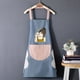 thumbnail image 5 of Waterproof And Oil-proof Cartoon Girl Print Apron, New Kitchen Home Cooking Transparent Waist Overalls, 5 of 5