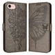 thumbnail image 5 of Funda Cartera Mariposa Para Iphone 16e Con Soporte Y Ranuras Para Tarjetas Gris, 5 of 5