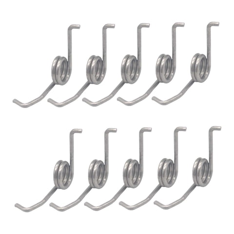 Magideal - Caña De Pescar, Reparación De Resorte De Rueda De Caída, Pieza De Resorte Torsional Pequeña De Uso Múltiple Para , 10 Piezas 304