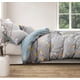thumbnail image 2 of Funda Nórdica King 600tc De Algodón Gris Ramificado Y Verde, 2 of 7