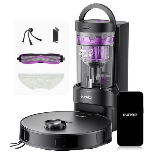 Robot Aspiradora Eureka E20 Evo Plus 10,000 Pa Con Base De Autovaciado