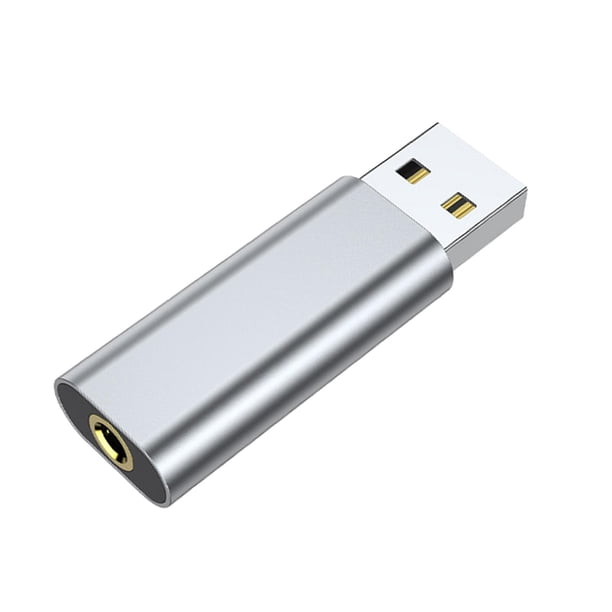 Adaptador De Conector De Audio USB A 3,5 Mm Tarjeta De Sonido Externa Para Auriculares Computadoras De Escritorio PC