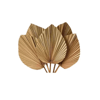 Genérico - 10 Piezas De Hojas De Palma Secas Forma De Corazón Tropical