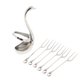 thumbnail image 2 of Swan Forks Cucharas Juego de vajilla Café base Soporte para frutas 6 tenedor, 2 of 5