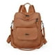 thumbnail image 1 of Large Women Backpack Purse Anti-theft Fashion Casual Lightweight Ladies Travel PU Washed Leather Ladies Rucksack Shoulder Bag, 1 of 3