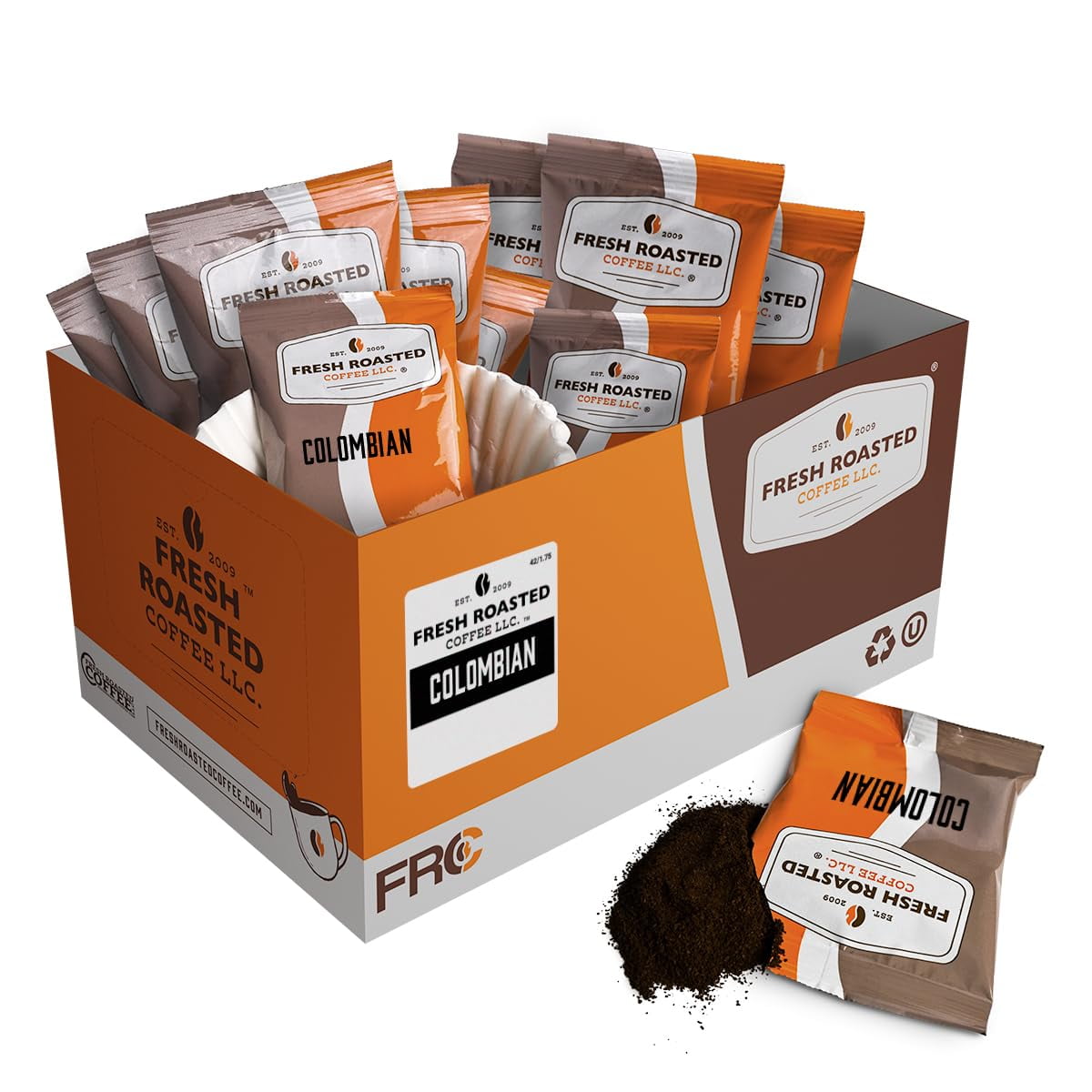 Fresh Roasted Coffee - Café Recién Tostado Colombiano Premolido, 42 X 50 Ml, Fraccionado