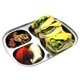 thumbnail image 5 of Juego de 2 bandejas Divided Plate Fam de acero inoxidable con 3 compartimentos, 5 of 9