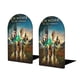 thumbnail image 1 of El Mago de la Ciudad Esmeralda Sujetalibros decorativos temáticos, tope para estantería con base antideslizante, uso dual para hogar y oficina - 2 piezas, 1 of 6
