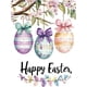 thumbnail image 1 of Letrero estaño conejo Pascua retro conejo vintage metal hogar jardín sala decoración pared Pascua 20x30cm, 1 of 6