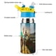 thumbnail image 3 of El Mago de la Ciudad Esmeralda Botella de Agua con Tapa Pop Top de Un Toque, Acero Inoxidable, a Prueba de Fugas, para Deportes, Botella Infantil azul 12 oz, 3 of 6