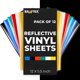 thumbnail image 1 of Vinilo reflectante Kraftex 14 cm x 28 cm – Paquete de 12 hojas, 1 of 7