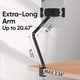 thumbnail image 3 of Soporte Tablet Urmust Tab02Pro 4.7-18.5 in Aluminio Negro, 3 of 3