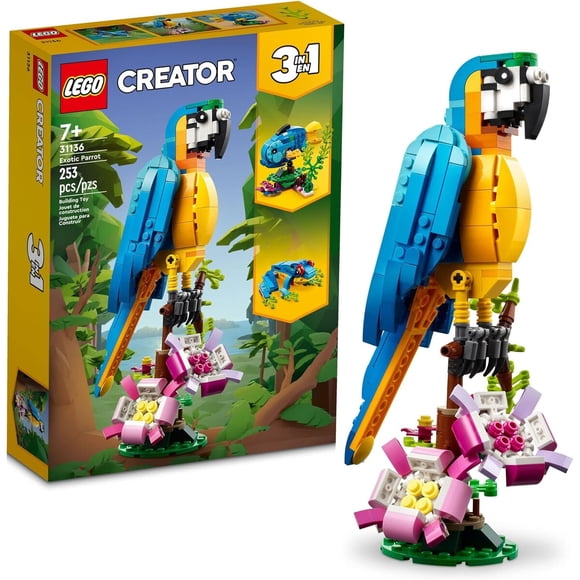 LEGO Creator 3en1 Loro Exótico Set 31136 Juguete Animal