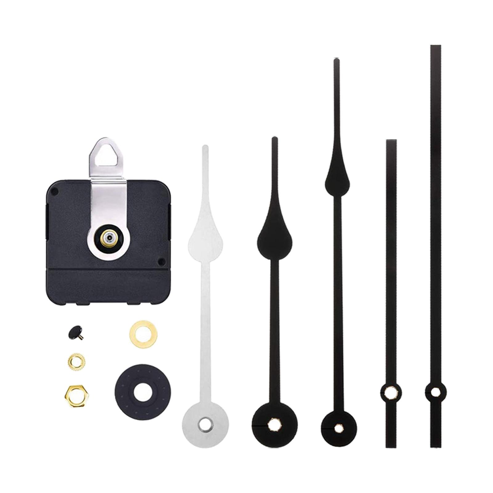 Magideal - Juego De Manecillas Y Movimientos De Reloj De Pared Grande, Piezas De Repuesto De Mecanismo De Reloj De Manecillas De Reloj, Kit De Motor De Reloj , Longitud Del Eje 31 M Longitud Del Eje 31 Mm
