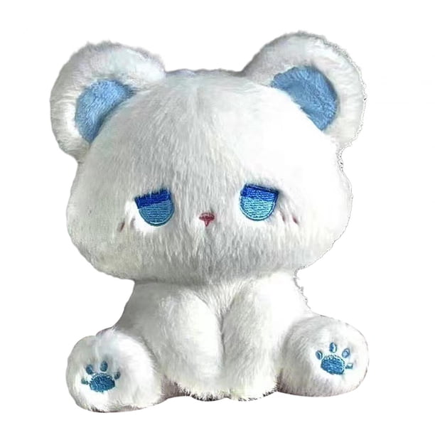 Muñeco de peluche, juguete de peluche de animales, decoración de habitación infantil de 5,91 pulgadas, lindo juguete de peluche para niños, niñas, reg Blanco y azul