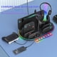 thumbnail image 5 of Base de carga para Switch 2, estación organizadora multifuncional con ventilador para enfriar la consola, cargador para 4 controles Joypad y Pro Controller, almacenamiento para cámara de Switch2, 5 of 9