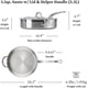 thumbnail image 3 of Sartén Hestan de 3,5 L Acero Inoxidable con Tapa, 3 of 9