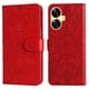 thumbnail image 4 of Funda tipo cartera FOXDOCK para Realme C55 , diseño girasol en relieve, cuero PU, cierre magnético, soporte y tarjetero, 4 of 5