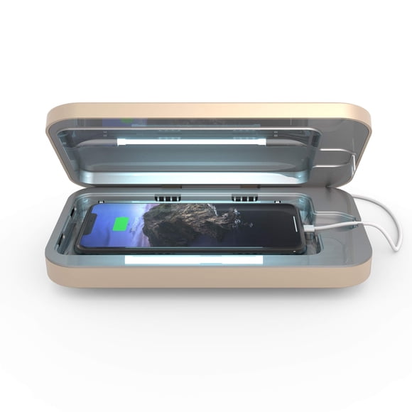 Caja Desinfectante Uv Para Teléfonos Celulares 3 Y Cargador Doble