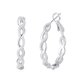 thumbnail image 1 of Aros de Plata Esterlina 925 para Mujer, Aros Ligeros Torcidos con Circonia Cúbica, Aros Hipoalergénicos (30/40/50/60 Mm), 1 of 10