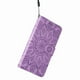 thumbnail image 3 of Funda tipo cartera FOXDOCK para Realme Narzo 50 5G , diseño girasol en relieve, cuero PU, cierre magnético, soporte y tarjetero, 3 of 5