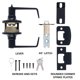 thumbnail image 4 of Palanca de puerta BRINKS Light Duty Privacy Matte Black, 4 of 8
