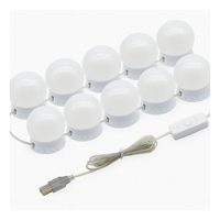 Genérico - Pack 10 Focos Luz Led Para Vanity Espejo Maquillaje 3 Tonos