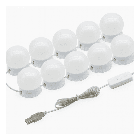 Genérico - Pack 10 Focos Luz Led Para Vanity Espejo Maquillaje 3 Tonos
