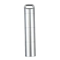 Magideal - Pequeño Contenedor De Pastillas Para Tabletas, A Prueba De Humedad, De Almacenamiento De Material Acero Inoxidable Sellado, Pastillero, Organizador Para P6 Tres Capas