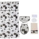 thumbnail image 1 of Cortina y Set Baño 7pzas Diseño Diario 180×180 cms, 1 of 3