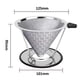 thumbnail image 2 of 1 filtro de café manual de acero inoxidable, reutilizable, cónico., 2 of 6