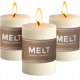 thumbnail image 1 of Pillar Candles Melt Candle Company, color marfil, 3 x 4 unidades, paquete de 3, 1 of 9