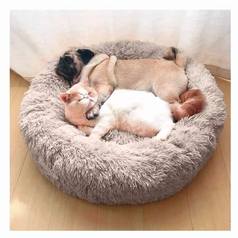 Genérica - Cama Perro Mascota Antiestres Felpa Confortable 67Cm