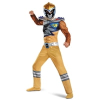 Disguise - Disfraz Dorado De Power Rangers Dino Charge Con Máscara Para Niño